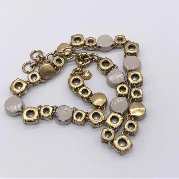 J. Crew Taupe Brulee Crystal Necklace - Picture 7 of 9